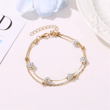 Ankle Bracelet Foot Jewelry Beach Accessories Crystal Rhinestone Foot Chain Anklets For Women Gold Color Leg Bracelet Boho daiiibabyyy